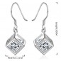 Kocka fülbevaló Swarovski kristállyal. 00019ec