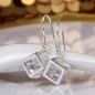 Kocka fülbevaló Swarovski kristállyal. 00019ec
