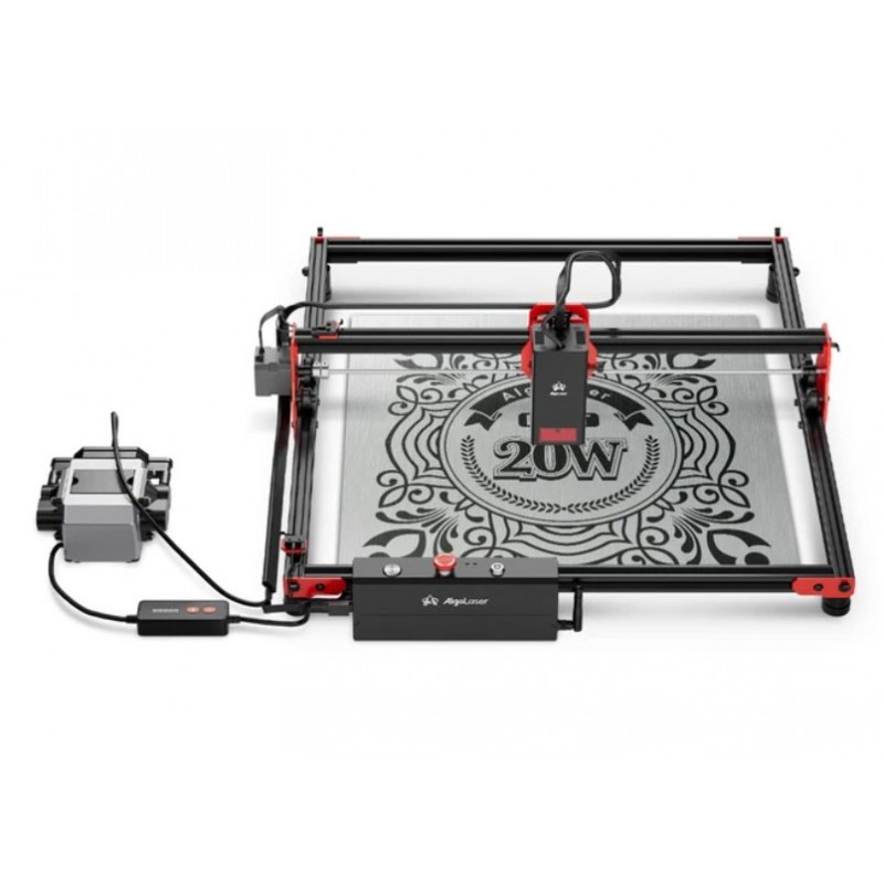 AlgoLaser DIY kit, 20 Watt lézergravírozó, vágó, kompresszorral