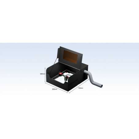 Laserply - 1,5 mm - matt fekete / arany