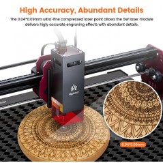 AlgoLaser DIY kit MINI, 5 Watt WiFi-s lézergravírozó és vágó