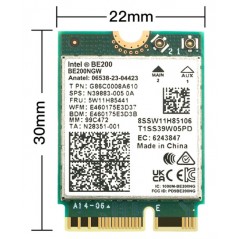 WiFi 7 Wireless notebook, laptop adapter, BE200NGW, Bluetooth 5.4
