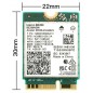 WiFi 7 BE200NGW M.2 NGFF hálózati adapter Bluetooth 5.4