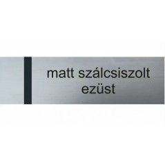 Laserply - 1,5 mm - matt szálcsiszolt ezüst / fekete