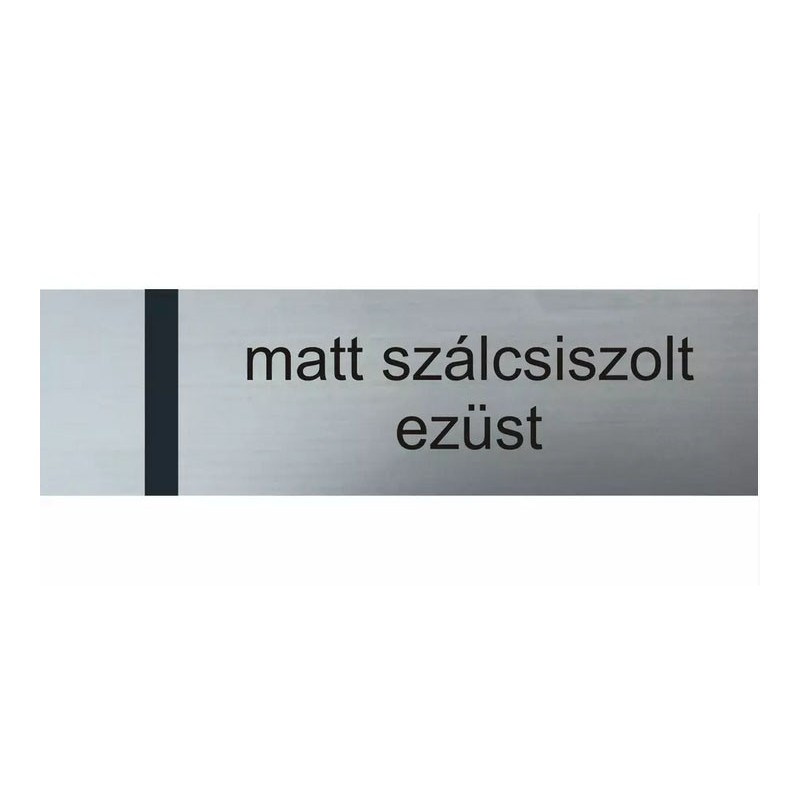 Laserply - 0,4 mm - öntapadós matt szálcsiszolt ezüst / fekete
