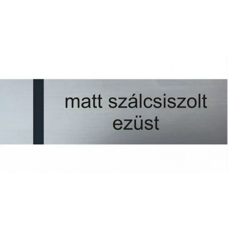 Laserply - 1,5 mm - matt szálcsiszolt ezüst / fekete