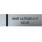 Laserply - 0,4 mm - öntapadós matt szálcsiszolt ezüst / fekete