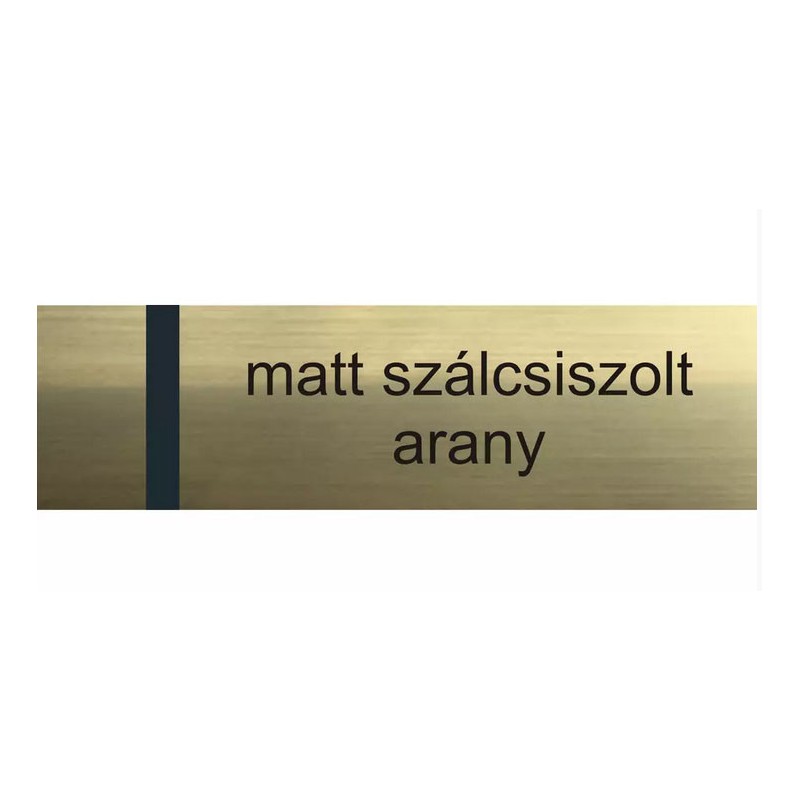 Laserply - 0,4 mm - matt szálcsiszolt arany / fekete