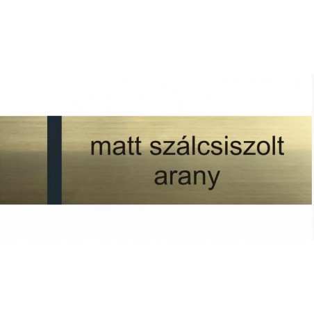 Laserply - 0,4 mm - matt szálcsiszolt arany / fekete
