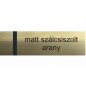 Laserply - 0,4 mm - matt szálcsiszolt arany / fekete