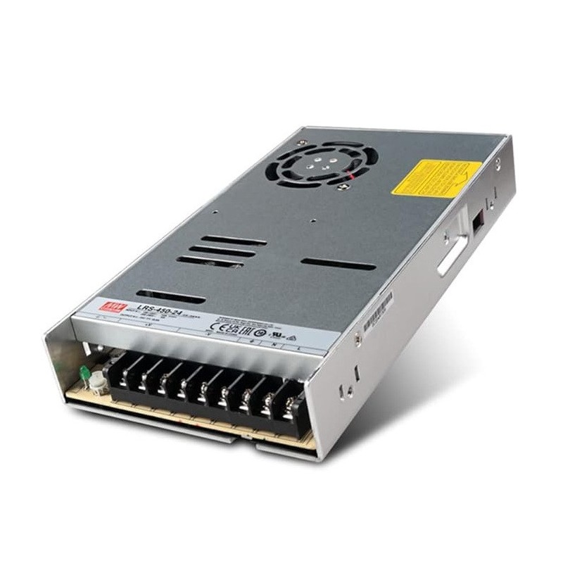 Mean Well LRS-450-24 – 24V 18,8A ipari tápegység (450W)