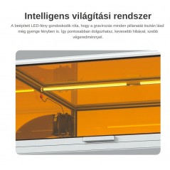 AlgoLaser Smart Enclosure 2.0 kamera + elszívás + LED