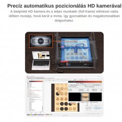 AlgoLaser Smart Enclosure 2.0 kamera + elszívás + LED