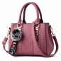 S. rózsaszín, varrott mintás női táska, kistáska. 5028-3oc