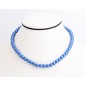 Kék gyöngyökkel díszített nyaklánc. 00137ec
