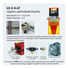 Ortur Laser Master 2 PRO lézergravírozó LU2-4LF lézerfejjel, kompresszorral.
